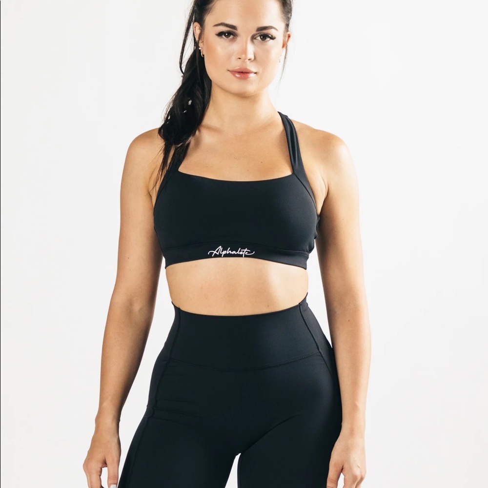 Brand new with tags black Alphalete pulse kinetic bra